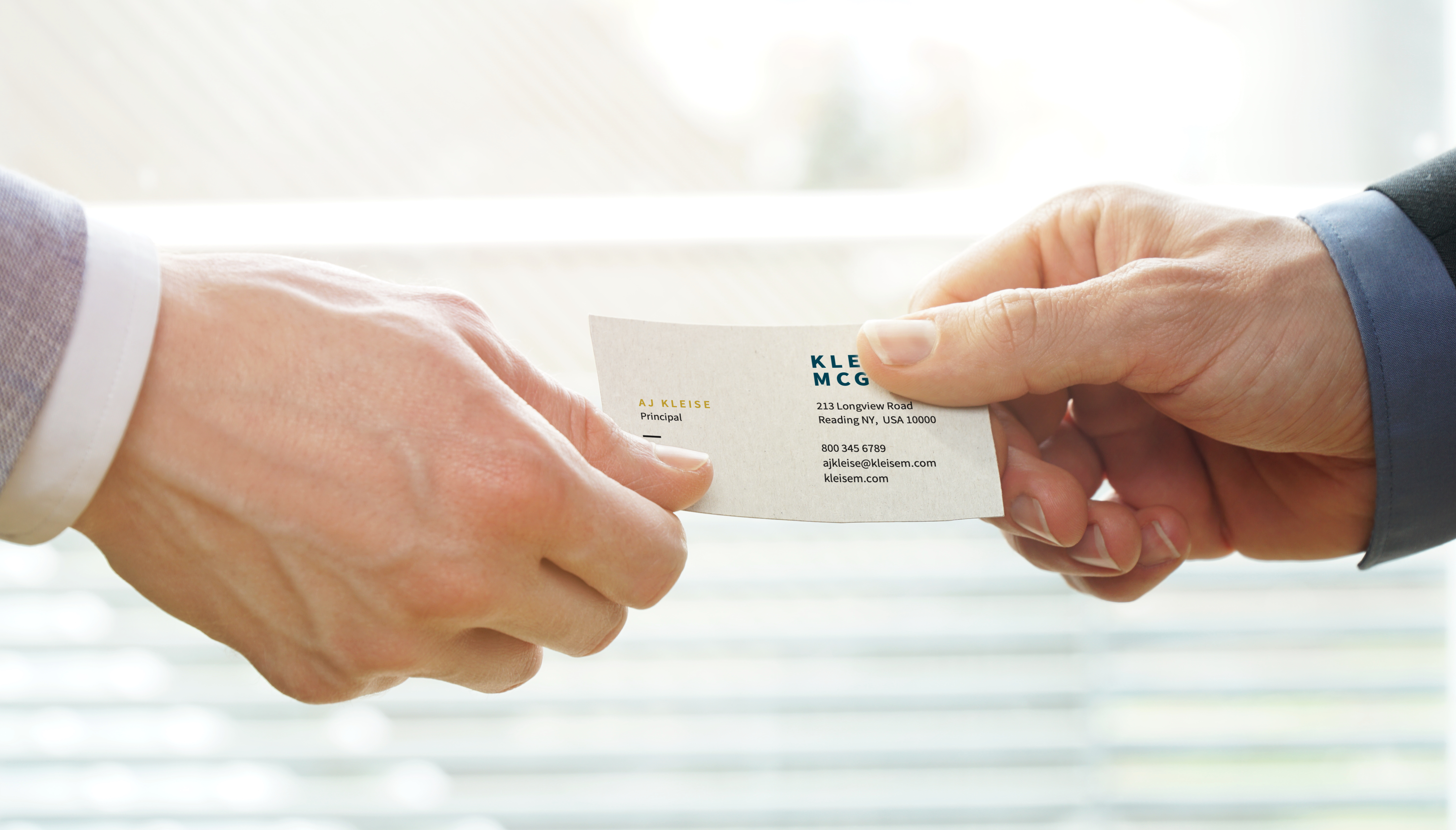 Business Cards Lifestyle Photo