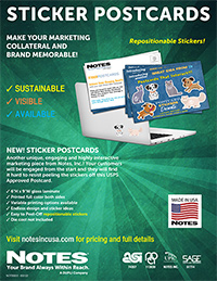 Sticker Postcards Branded Sales Sheet