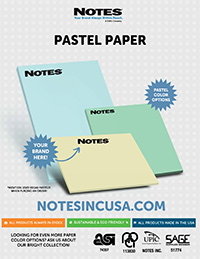 Pastel Sticky Notepads Branded Sales Sheet