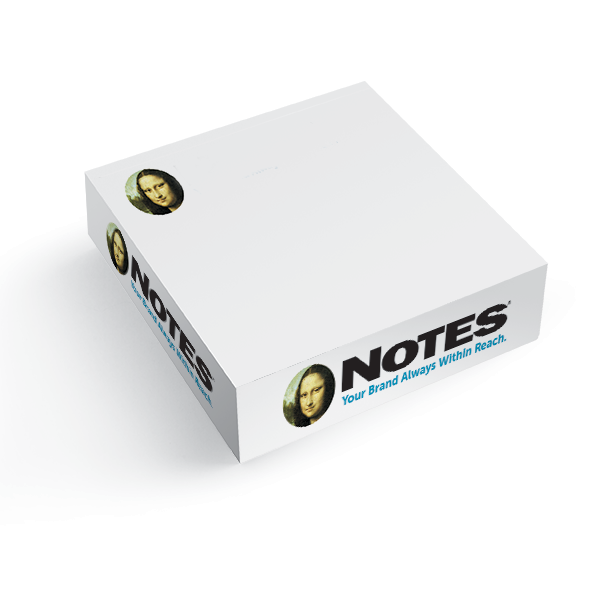non-adhesive note cube half-size