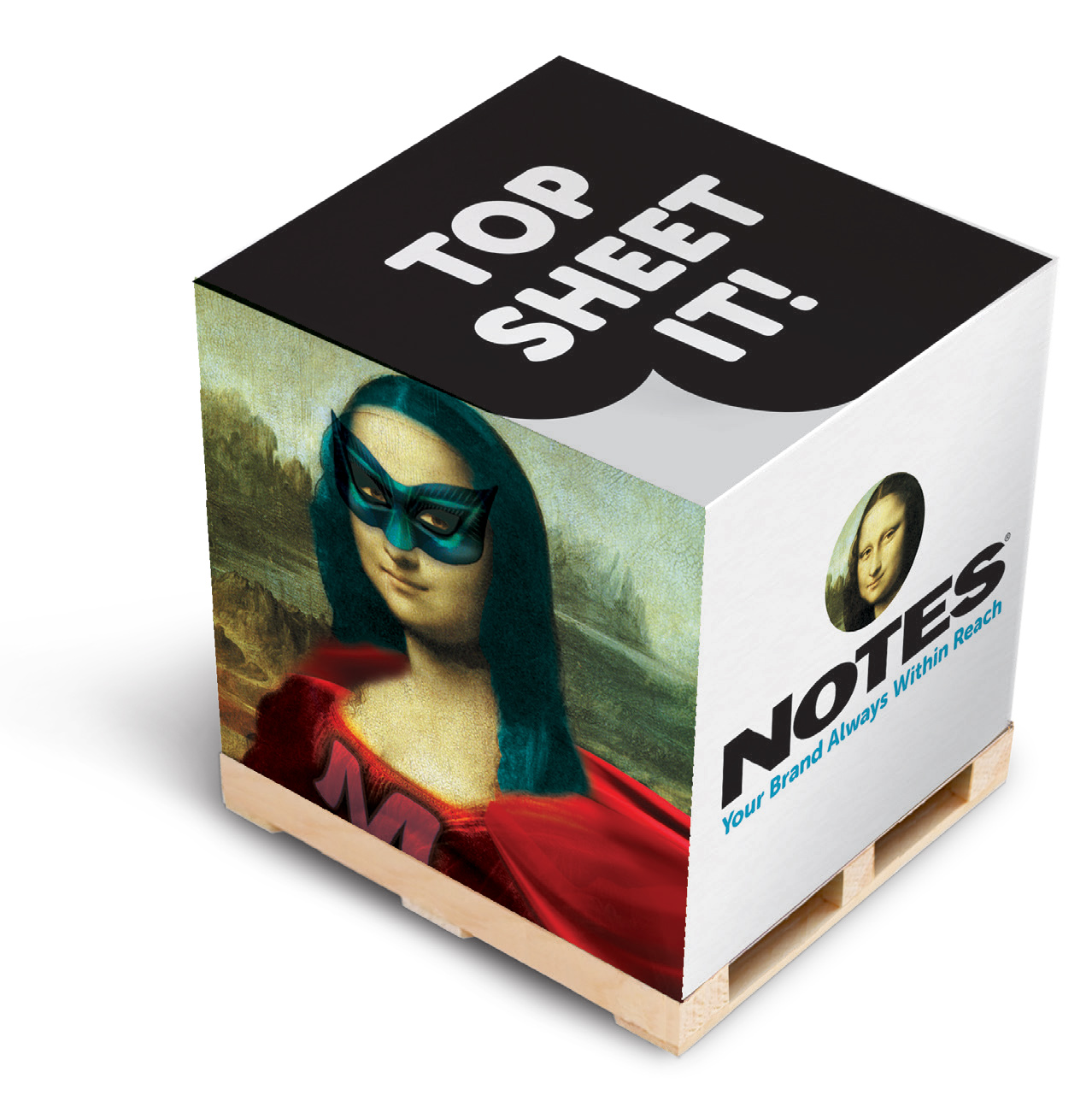 non-adhesive note cube full-size
