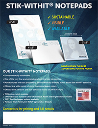 Unbranded Notepads Sales Sheet
